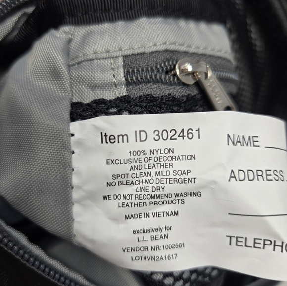 L.L.BEAN TRAVEL LOT 2 TOILETRY KITS BLACK POUCH CASE ORANGE HANGING BAG UNISEX - Picture 9 of 16